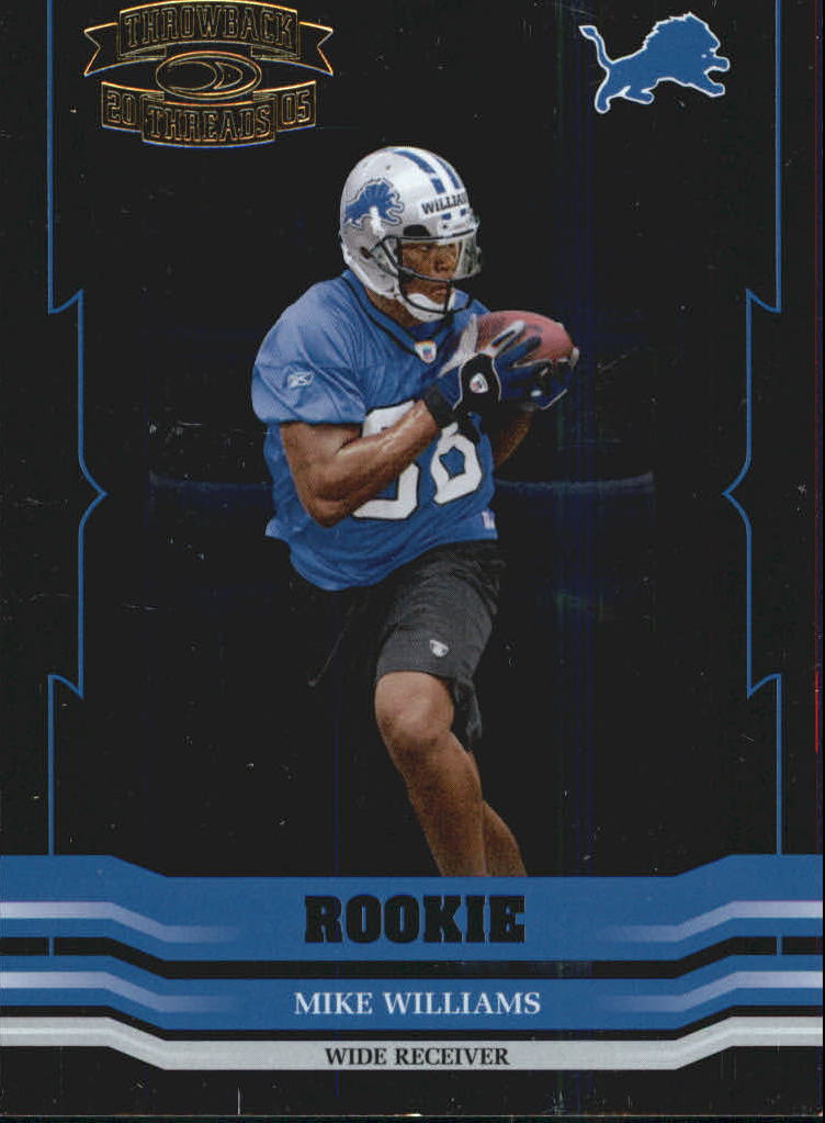 2005 Throwback Threads Retail Foil Rookies #195 Mike Williams