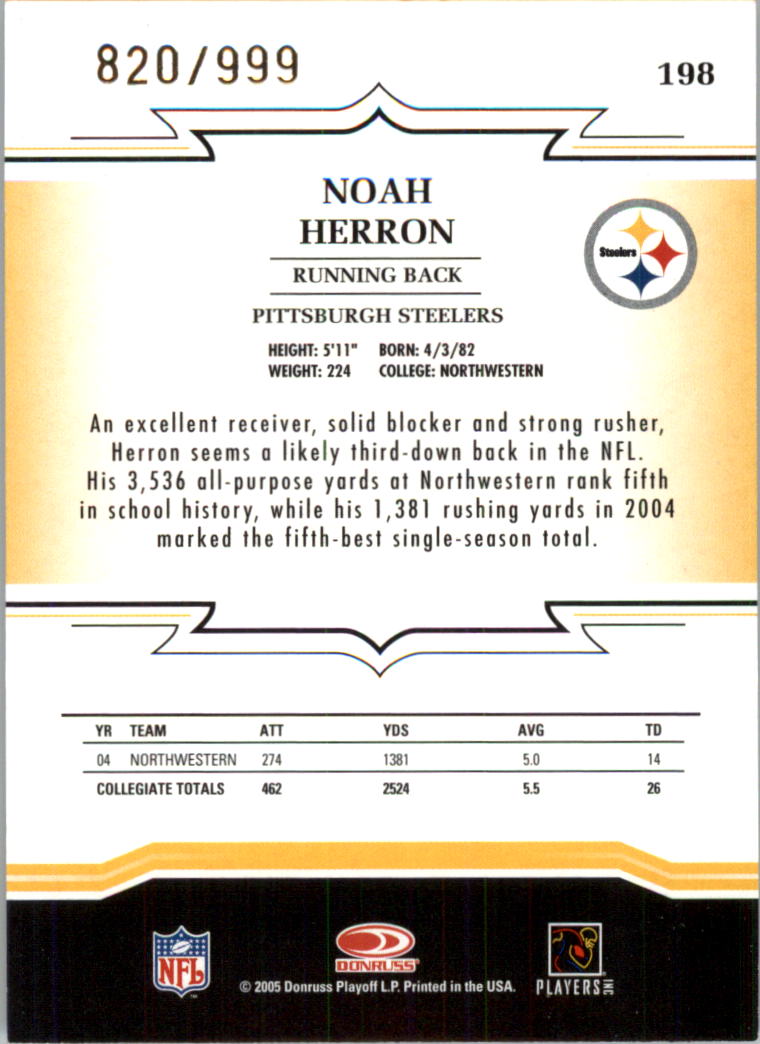 Sports Card Back