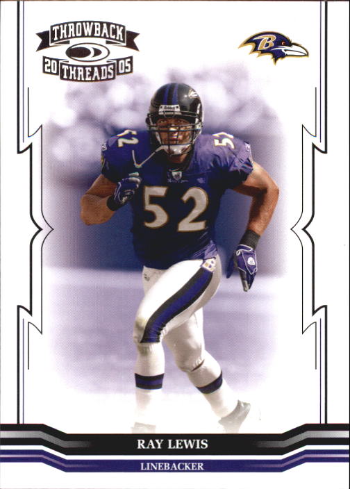 2005 Throwback Threads #13 Ray Lewis