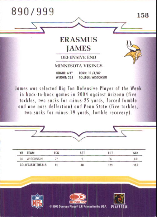 Sports Card Back