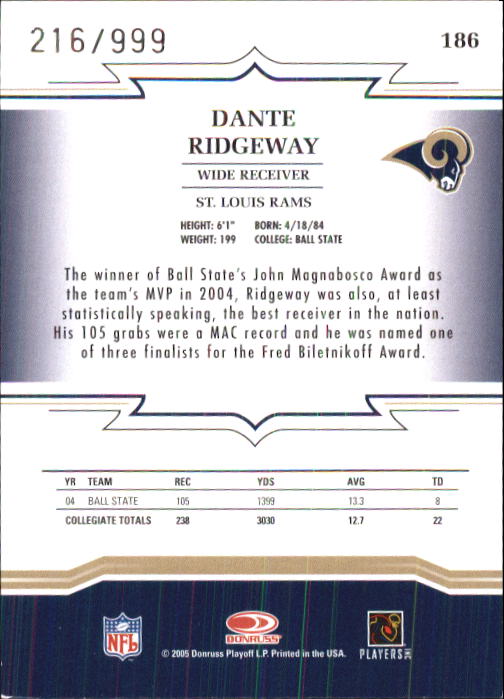 Sports Card Back