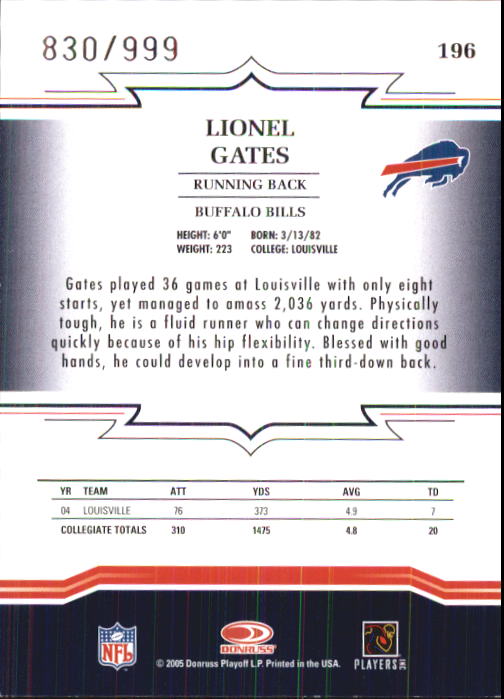 Sports Card Back