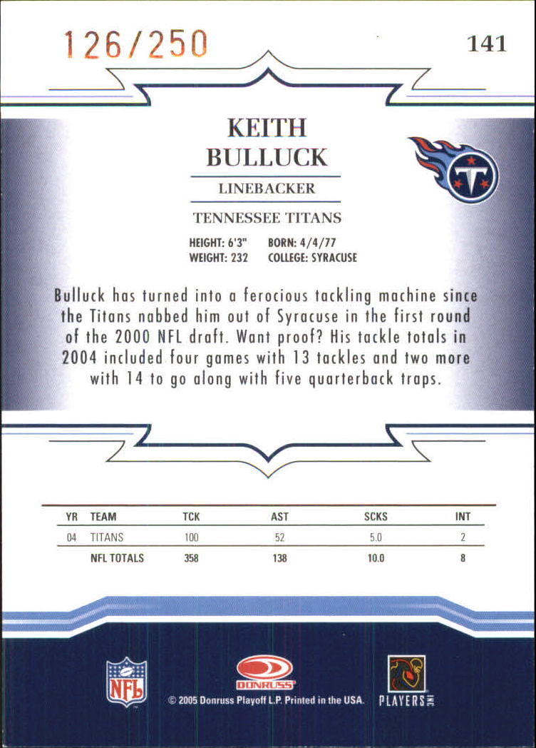 Sports Card Back