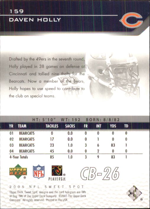 2005 Sweet Spot (Upper Deck) Football "Main Set" Cards #1 to #301 - Picture 221 of 227