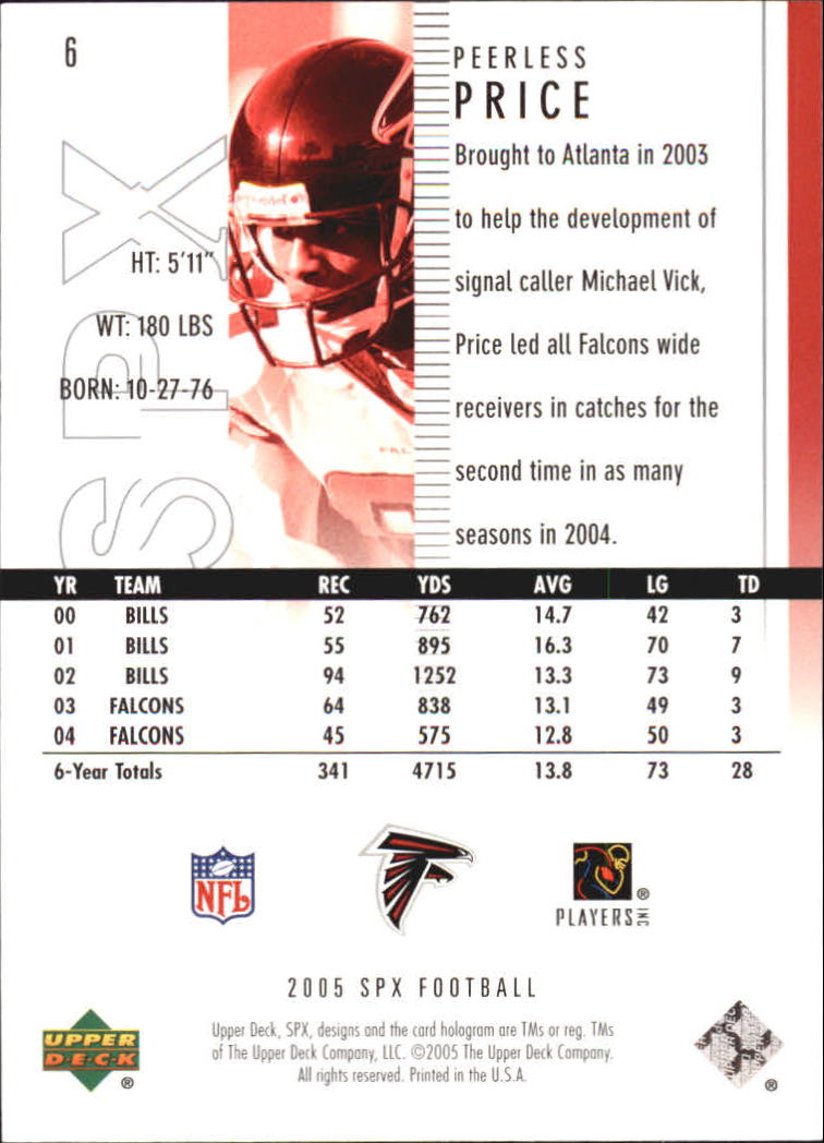 2005 SPx (Upper Deck) Football "Main Set" Cards #1 to #197 - Picture 13 of 275