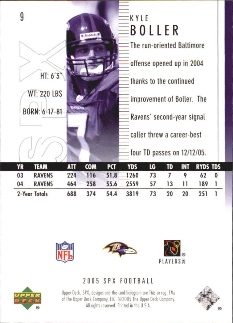 2005 SPx (Upper Deck) Football "Main Set" Cards #1 to #197 - Picture 19 of 275