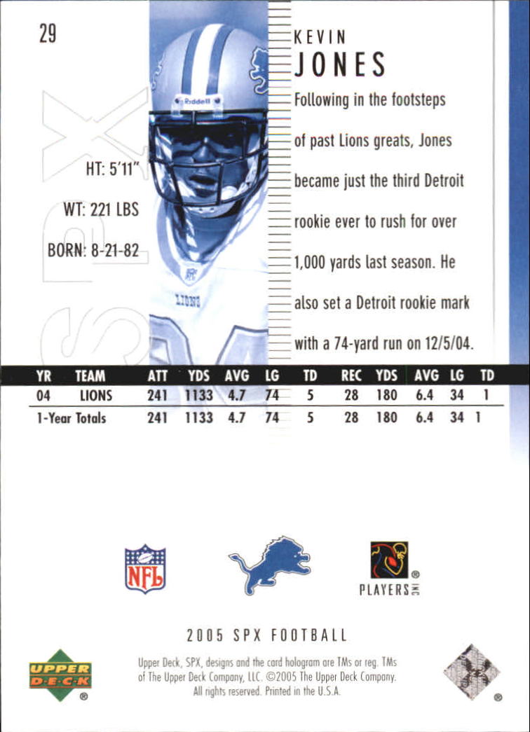 2005 SPx (Upper Deck) Football "Main Set" Cards #1 to #197 - Picture 59 of 275