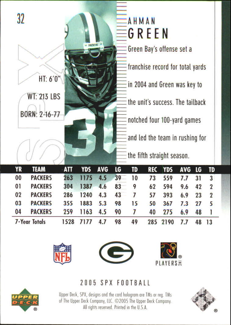 2005 SPx (Upper Deck) Football "Main Set" Cards #1 to #197 - Picture 65 of 275