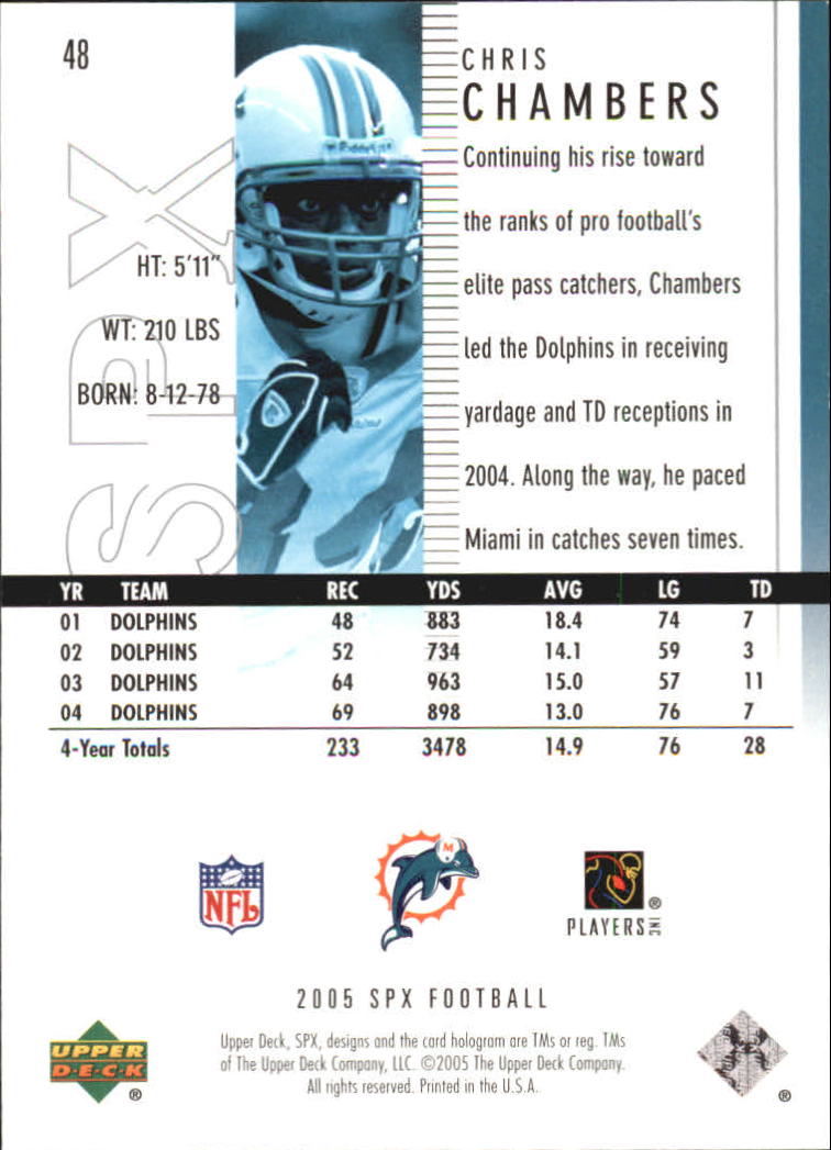 2005 SPx (Upper Deck) Football "Main Set" Cards #1 to #197 - Picture 97 of 275