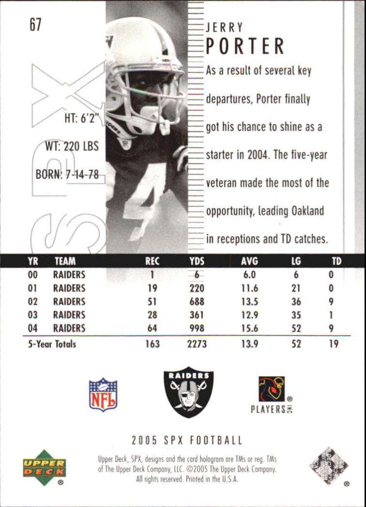 2005 SPx (Upper Deck) Football "Main Set" Cards #1 to #197 - Picture 135 of 275