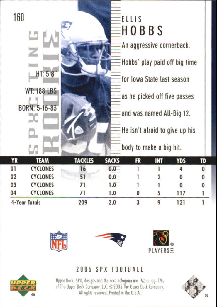 2005 SPx (Upper Deck) Football "Main Set" Cards #1 to #197 - Picture 255 of 275