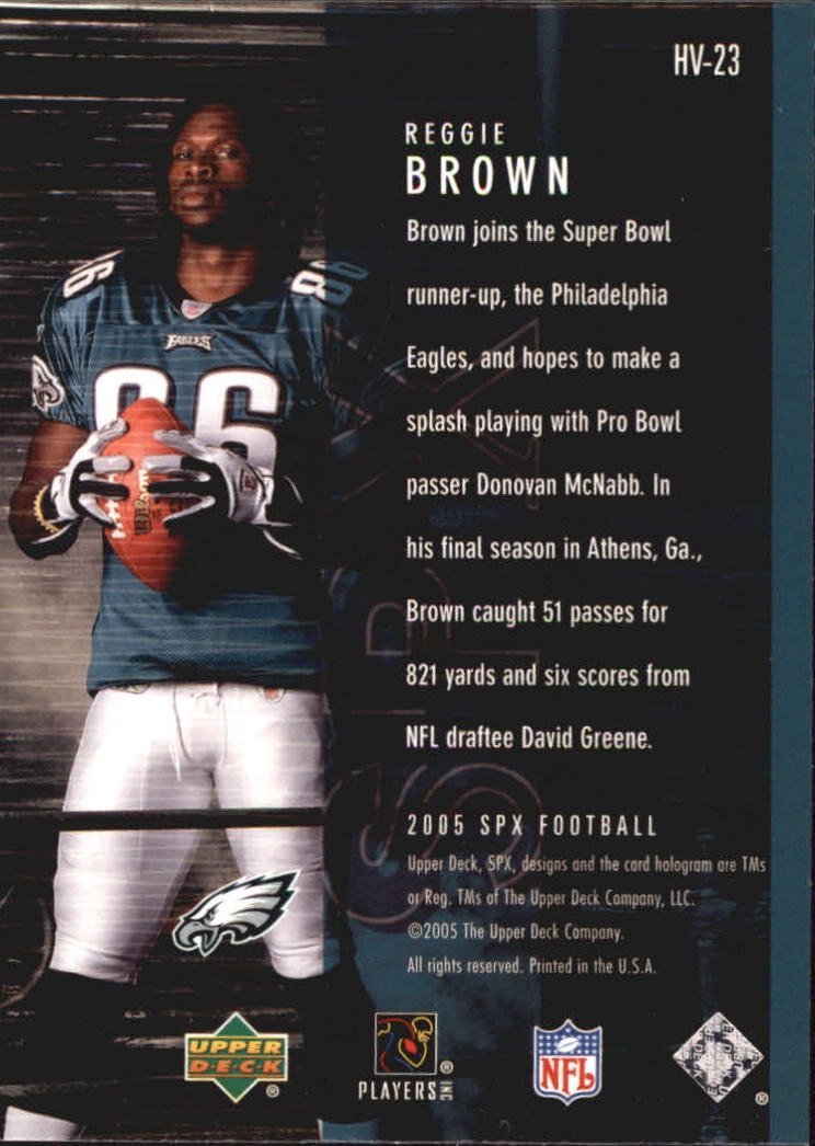 2005 SPx Holoview #23 Reggie Brown back image