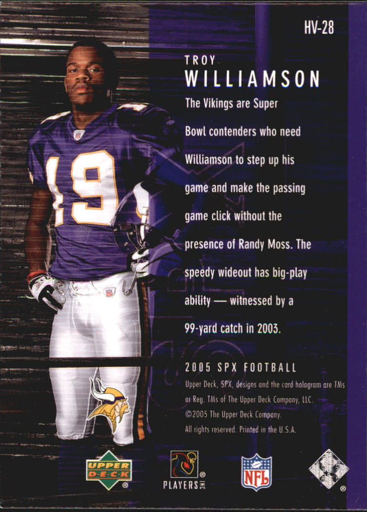 2005 SPx (Upper Deck) Football "Holoview" Insert Cards - Picture 57 of 59