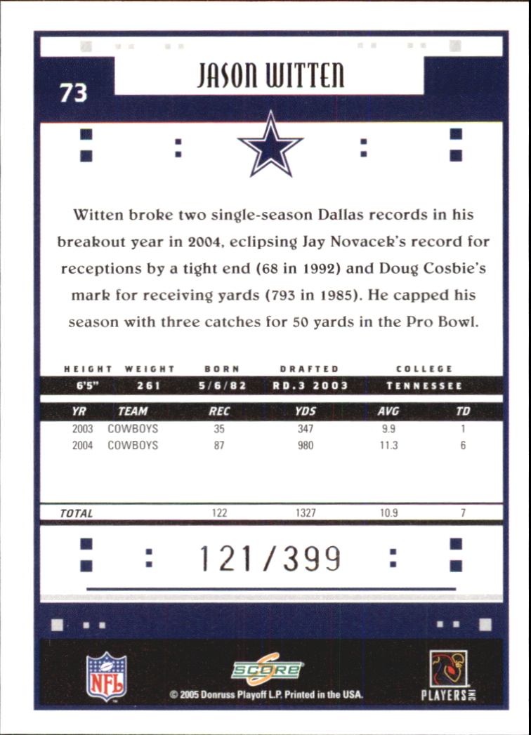 Sports Card Back