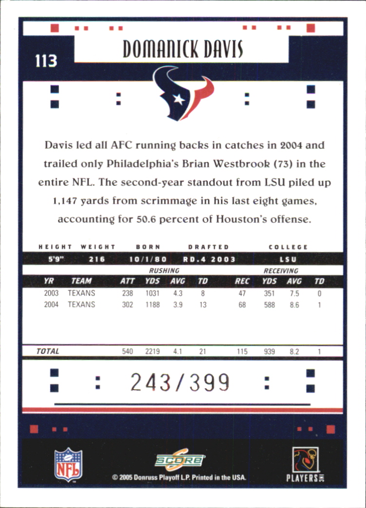 Sports Card Back