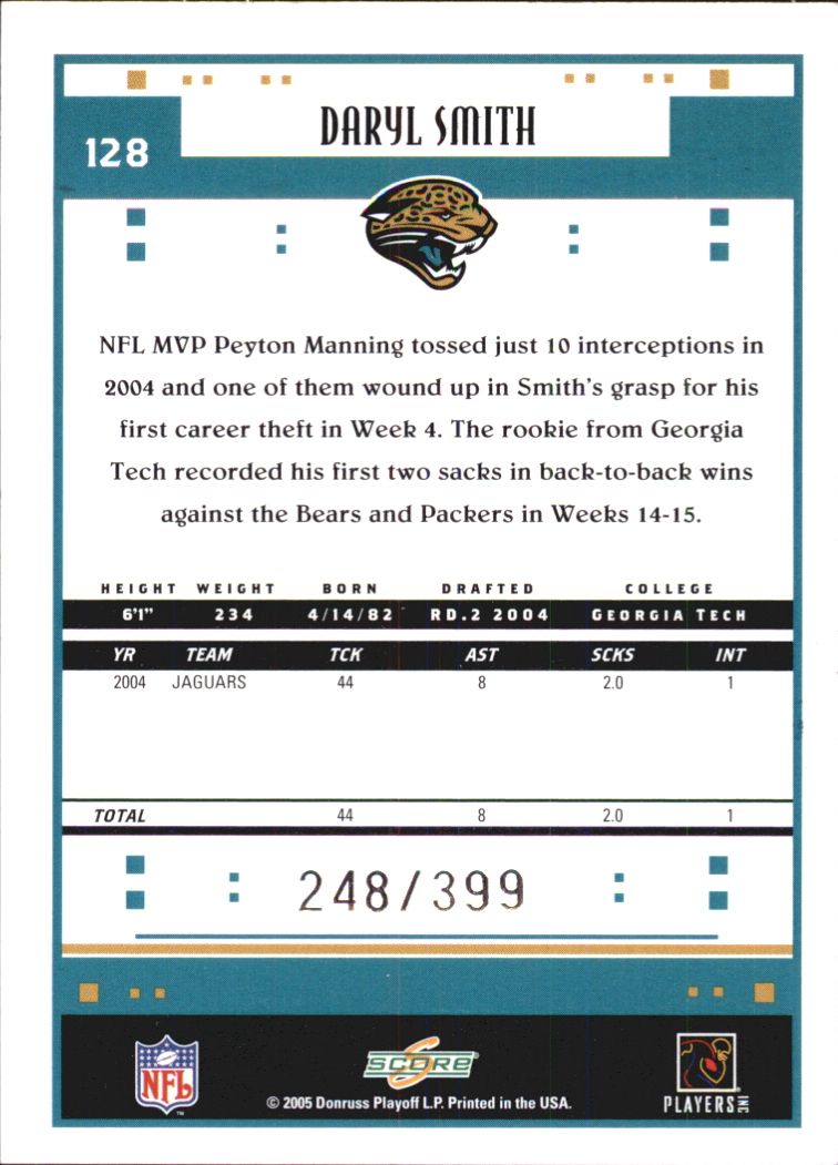 Sports Card Back
