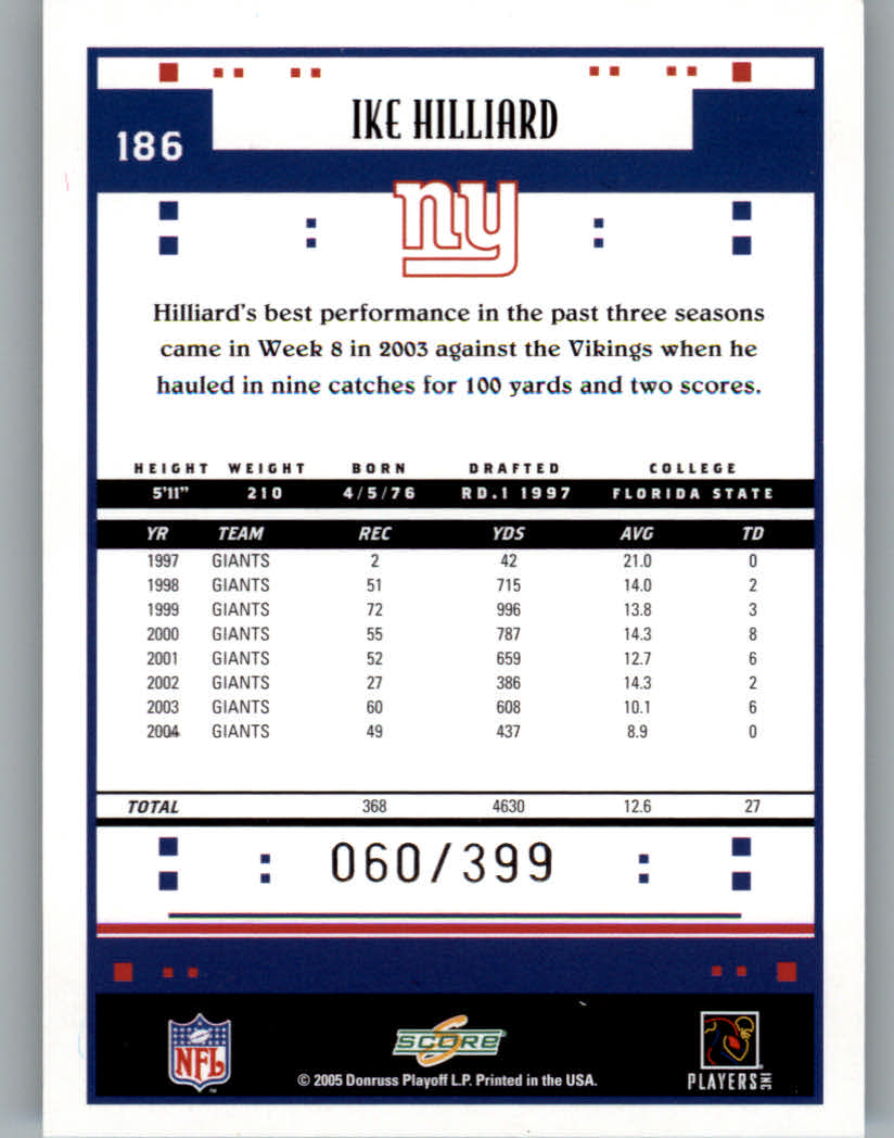 Sports Card Back