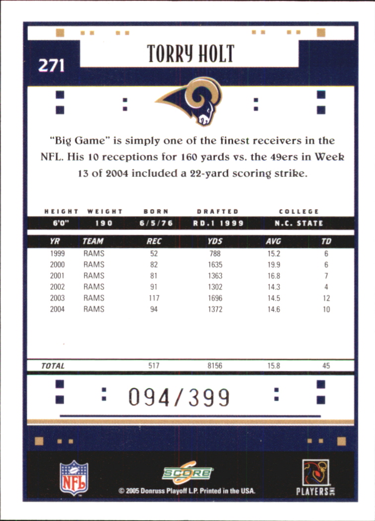 Sports Card Back