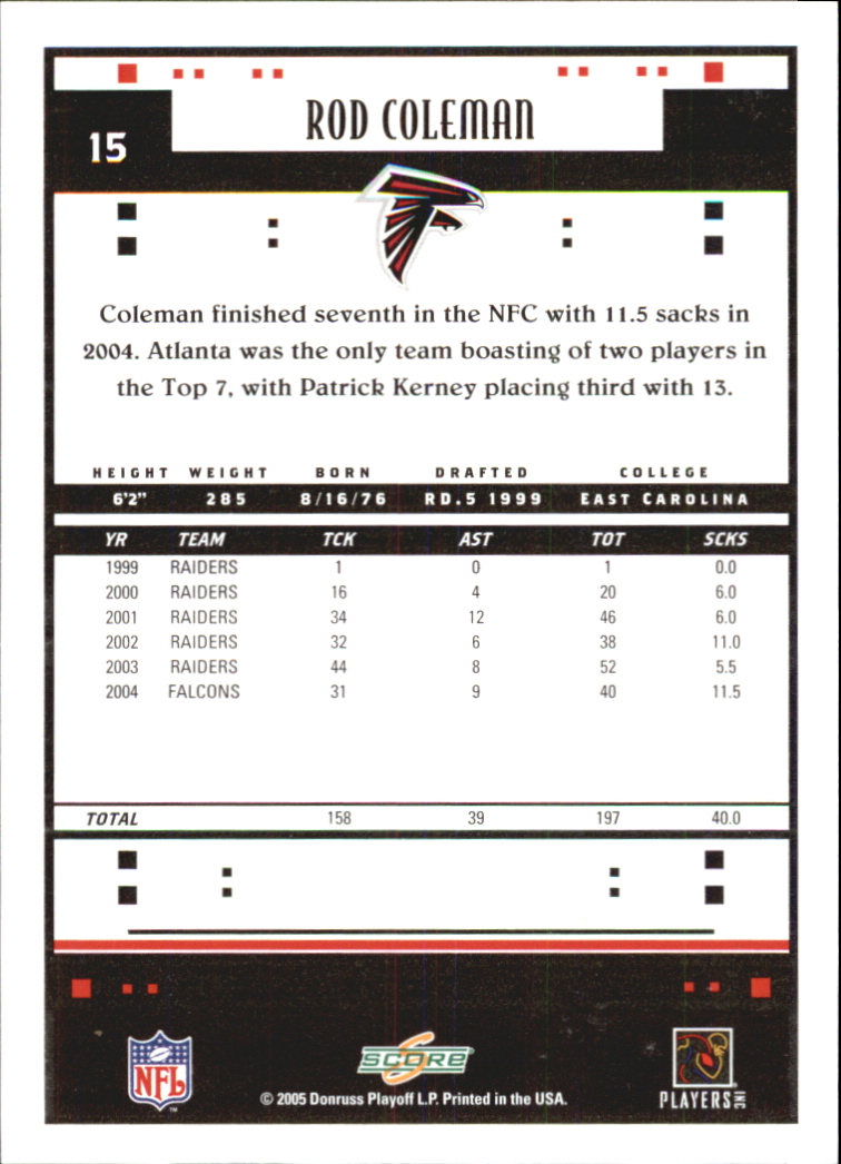 Sports Card Back