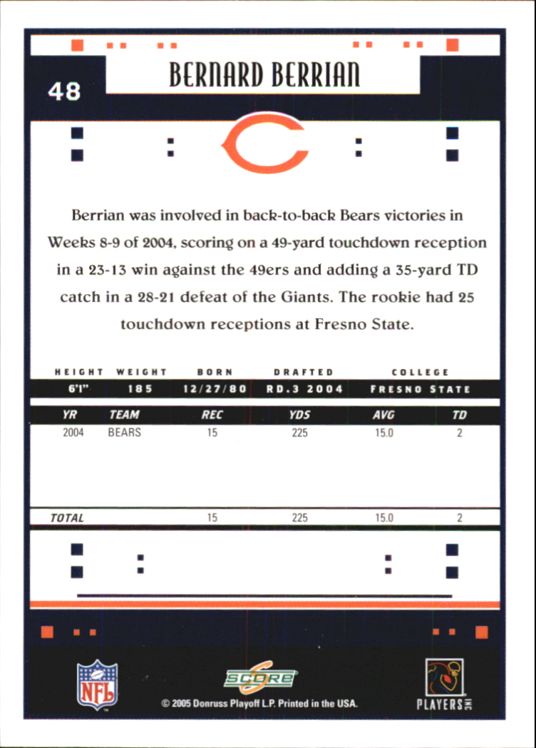 Sports Card Back