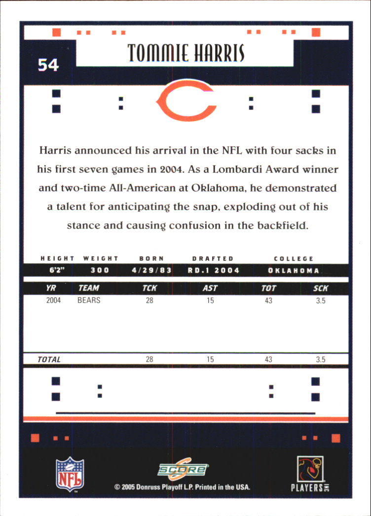 Sports Card Back