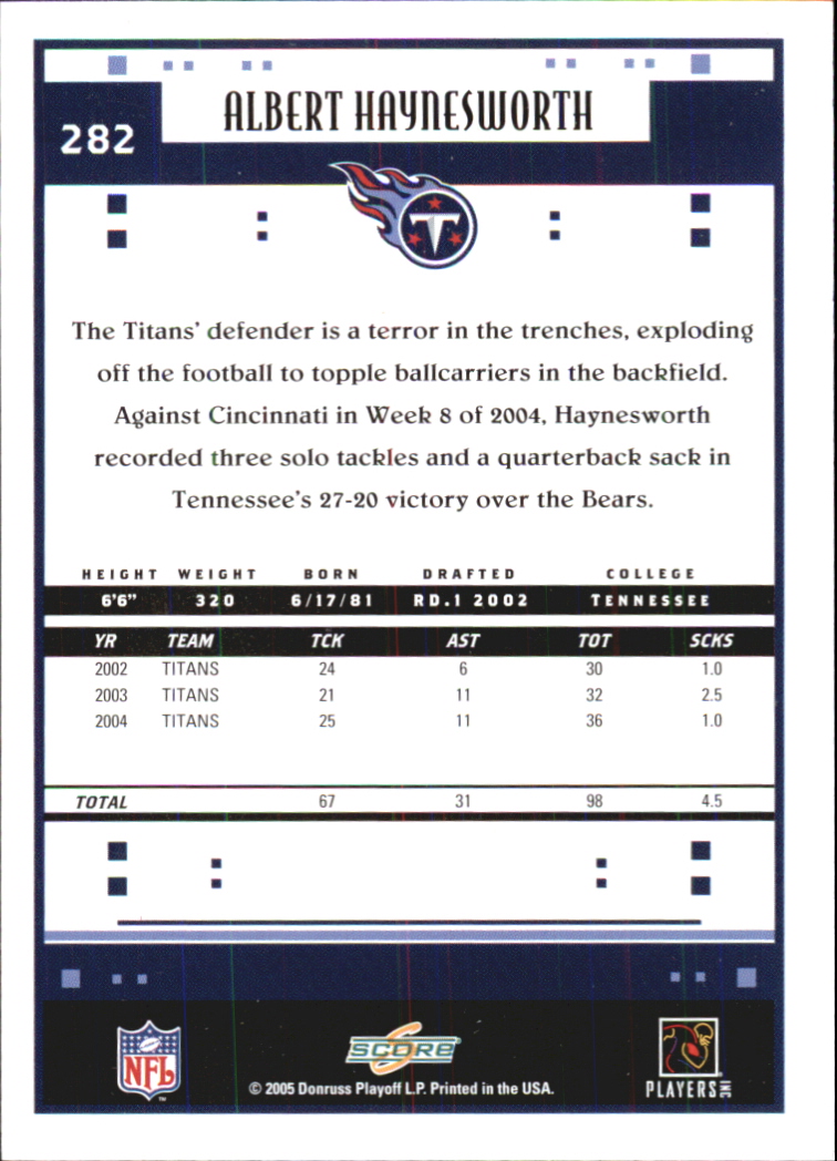 Sports Card Back