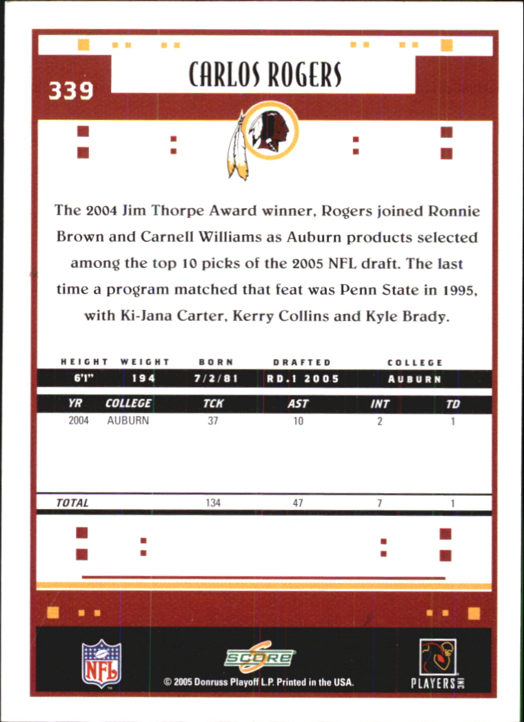 Sports Card Back