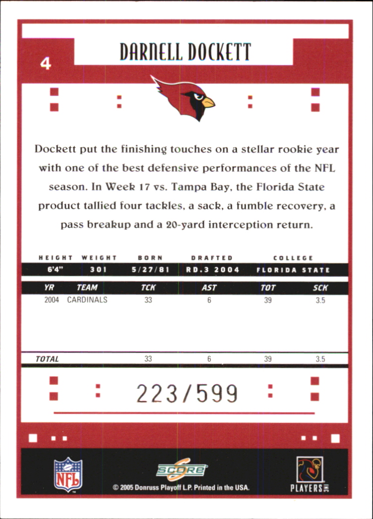 Sports Card Back