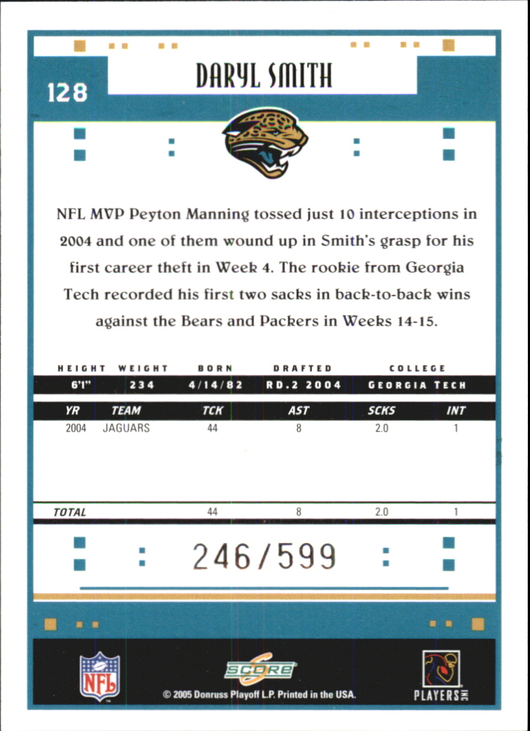 Sports Card Back