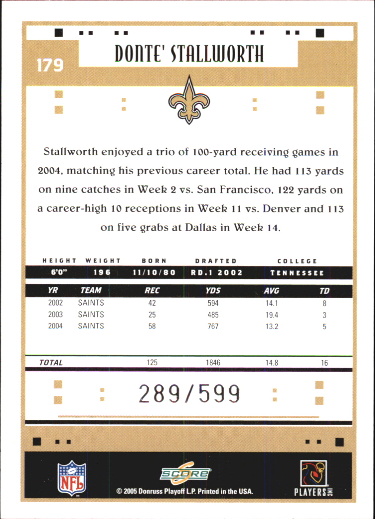 Sports Card Back