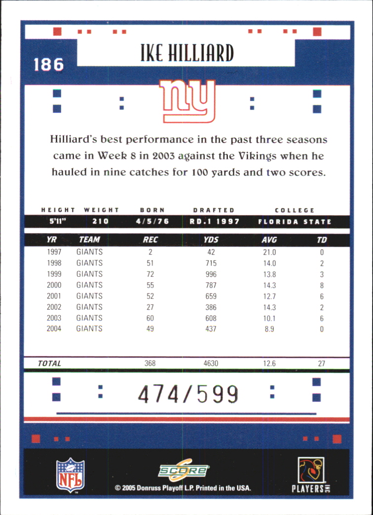 Sports Card Back