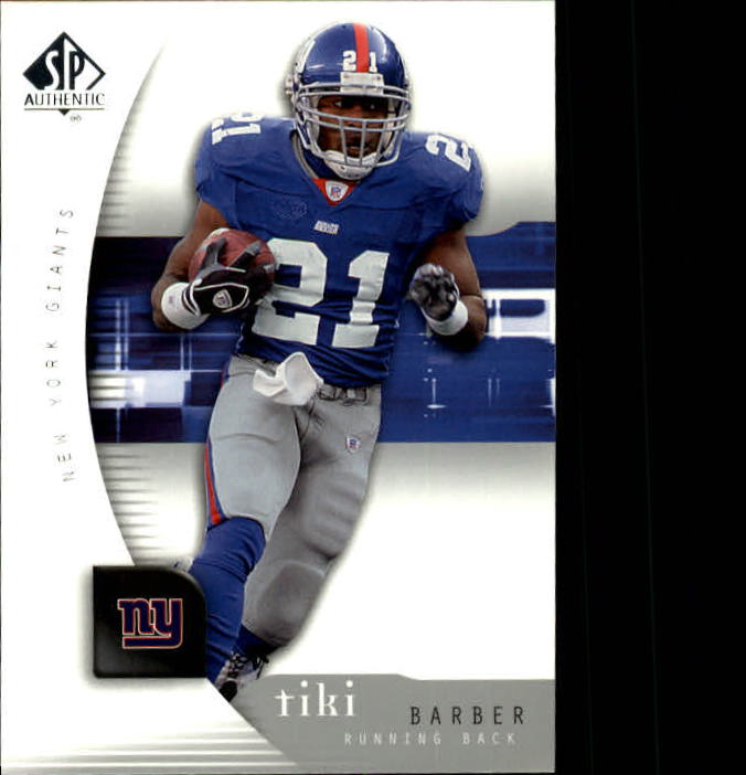 2005 SP Authentic #58 Tiki Barber