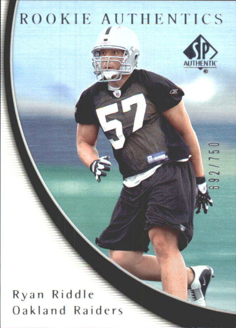 2005 SP Authentic #174 Ryan Riddle RC