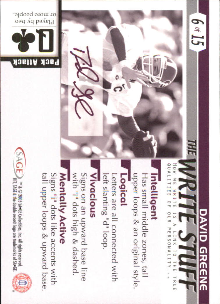 Sports Card Back