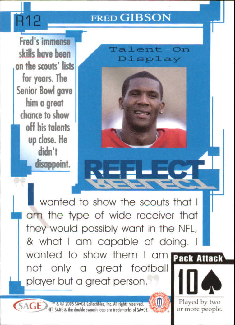 2005 Sage HIT Football "Insert" Cards - Picture 20 of 112