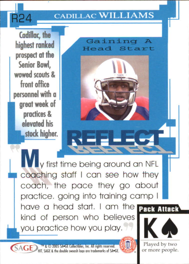 2005 Sage HIT Football "Insert" Cards - Picture 38 of 112
