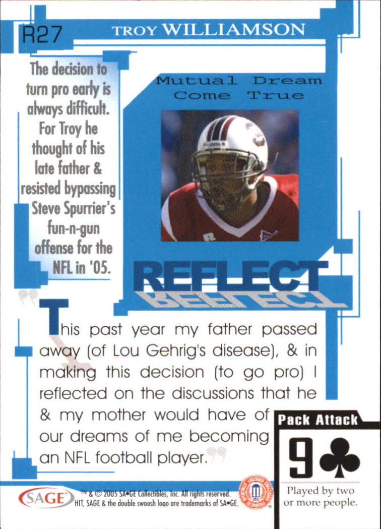 2005 Sage HIT Football "Insert" Cards - Picture 42 of 112