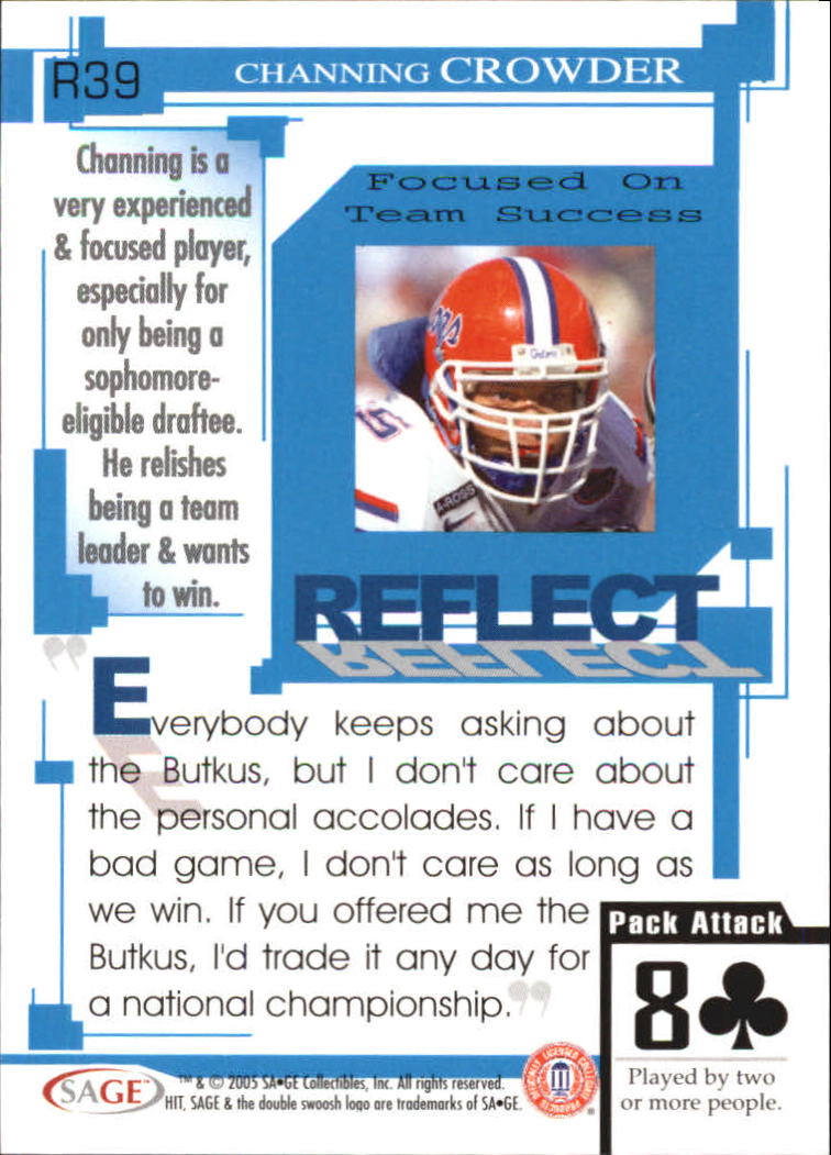 2005 Sage HIT Football "Insert" Cards - Picture 54 of 112