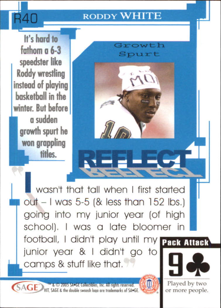 2005 Sage HIT Football "Insert" Cards - Picture 56 of 112