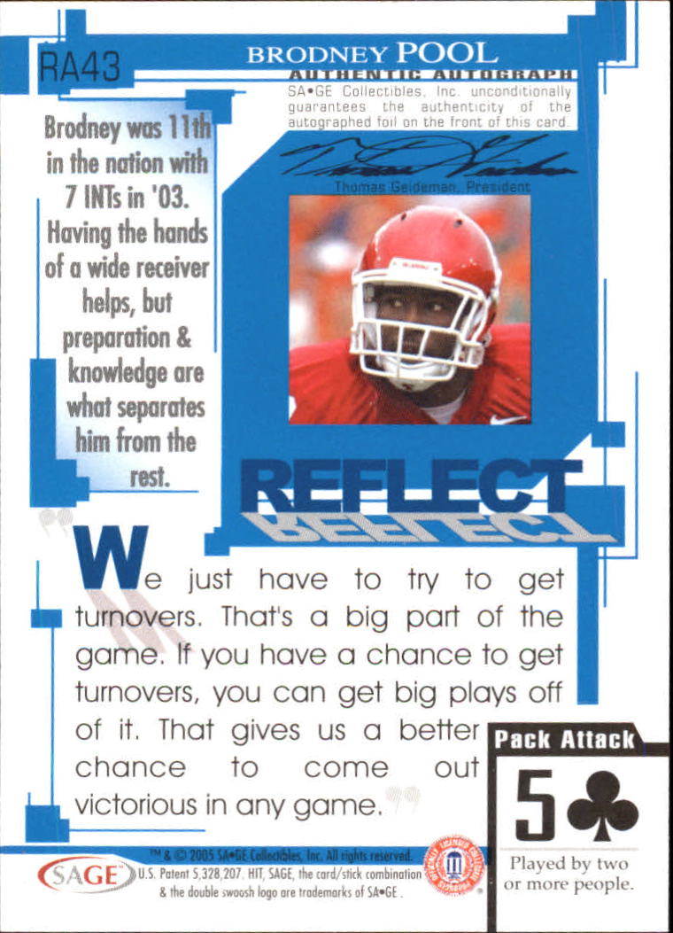 Sports Card Back