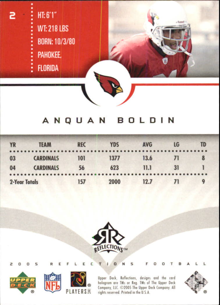 2005 Reflections (Upper Deck) Football "Main Set" Cards #1 to #284 - Picture 5 of 251