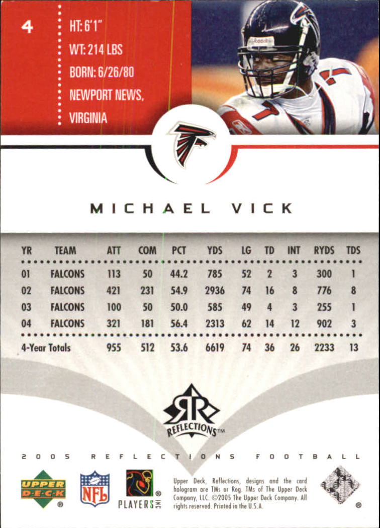2005 Reflections (Upper Deck) Football "Main Set" Cards #1 to #284 - Picture 9 of 251