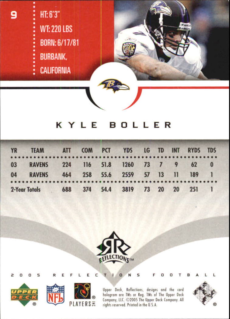 2005 Reflections (Upper Deck) Football "Main Set" Cards #1 to #284 - Picture 19 of 251