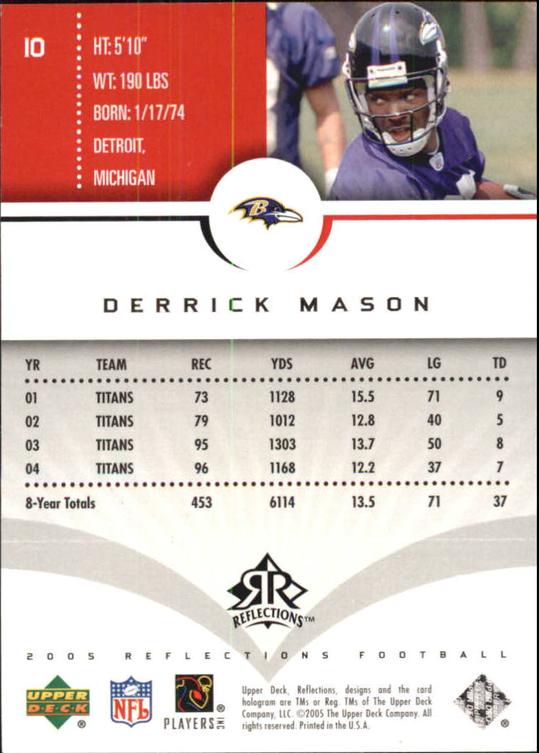 2005 Reflections (Upper Deck) Football "Main Set" Cards #1 to #284 - Picture 21 of 251