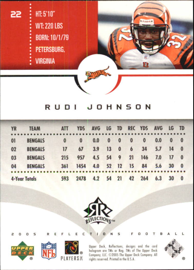 2005 Reflections (Upper Deck) Football "Main Set" Cards #1 to #284 - Picture 43 of 251