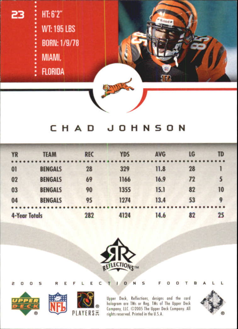 2005 Reflections (Upper Deck) Football "Main Set" Cards #1 to #284 - Picture 45 of 251