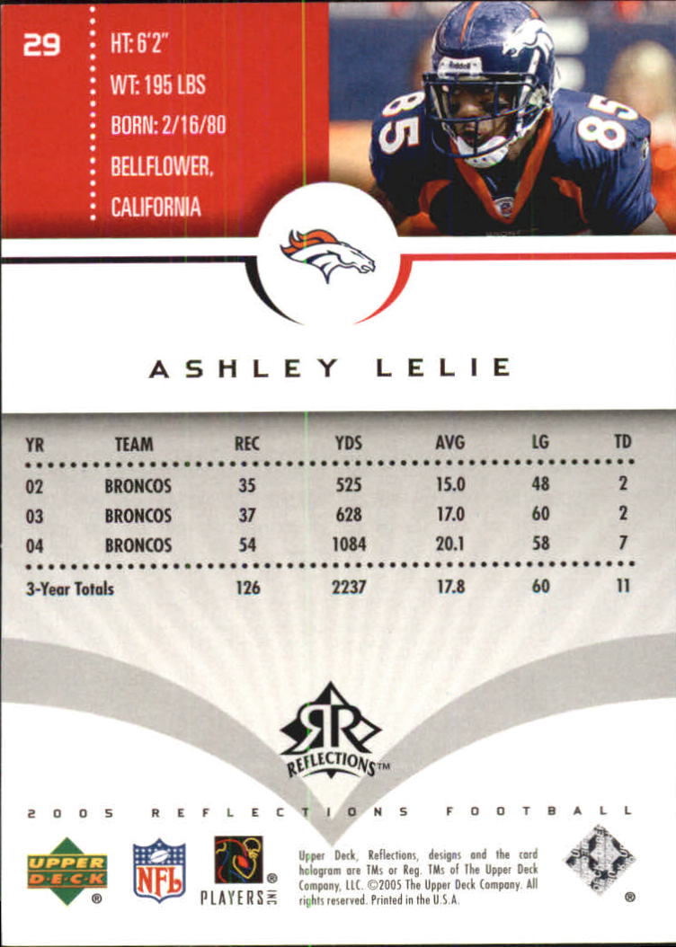 2005 Reflections (Upper Deck) Football "Main Set" Cards #1 to #284 - Picture 57 of 251