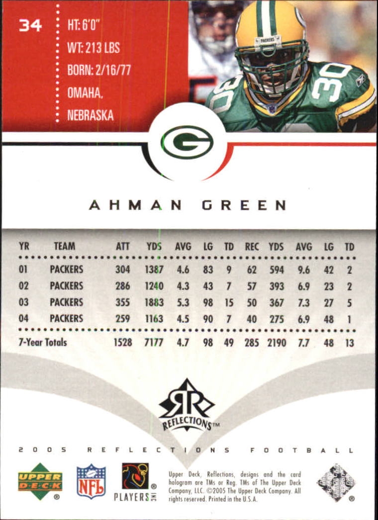 2005 Reflections (Upper Deck) Football "Main Set" Cards #1 to #284 - Picture 67 of 251