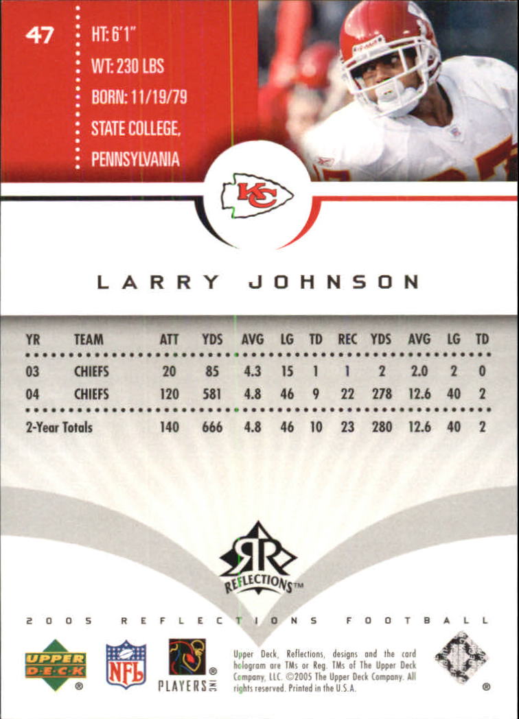 2005 Reflections (Upper Deck) Football "Main Set" Cards #1 to #284 - Picture 93 of 251
