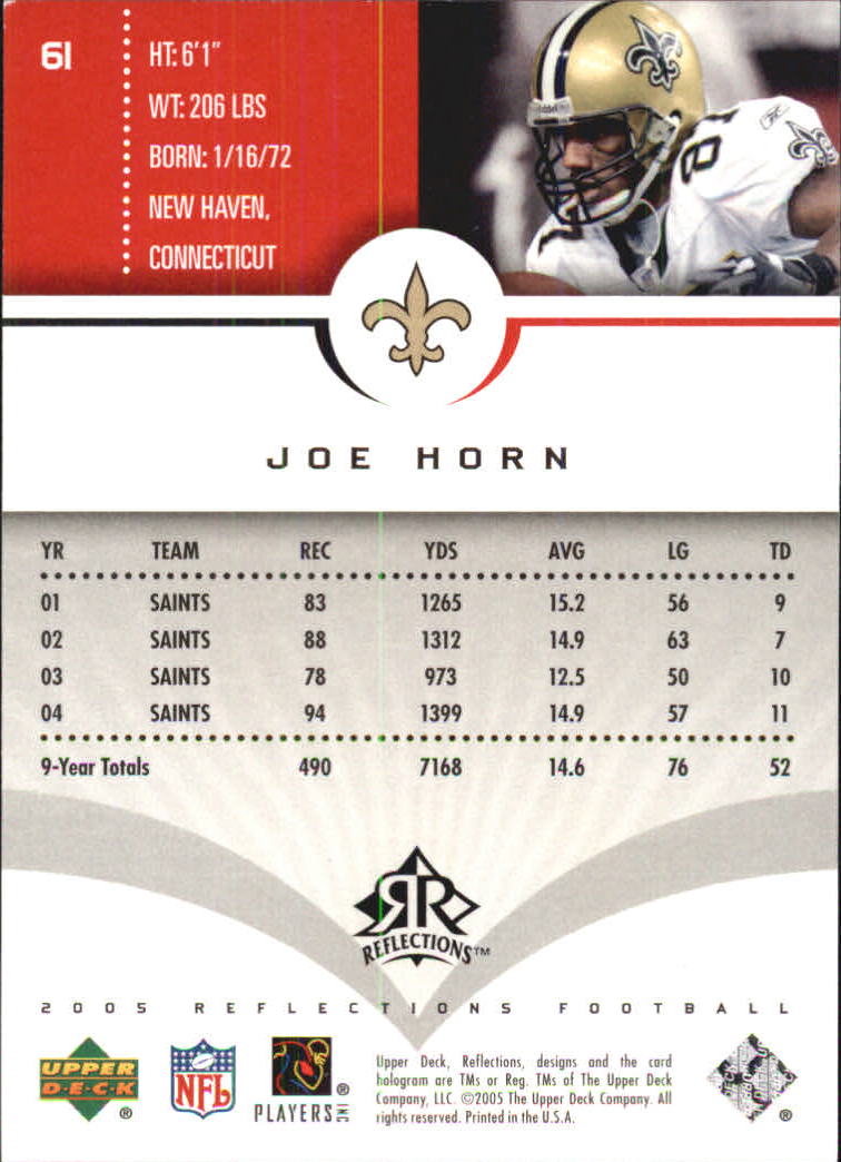 2005 Reflections (Upper Deck) Football "Main Set" Cards #1 to #284 - Picture 117 of 251